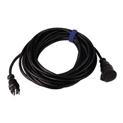 Schutzkontaktverlängerung 16 A 250 V 50m H07RN-F 3x2,5 mm² schwarz IP44