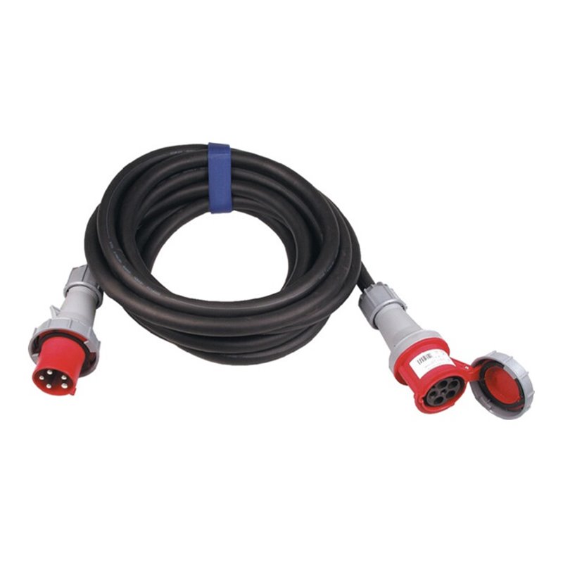 CEE-Verlängerung 63 A 400 V 25m H07RN-F 5x16 mm² schwarz IP44