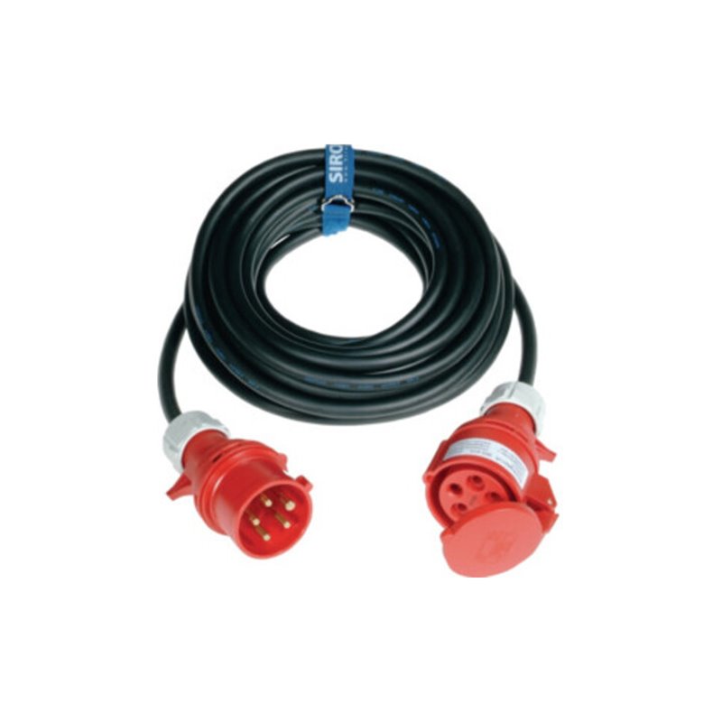 CEE-Verlängerung 16 A 400 V 10m H07RN-F 5x2,5 mm² schwarz IP44