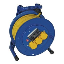 Kabeltrommel 40m H07RN-F 3x1,5 mm² 3 Schutzkon.steckd.