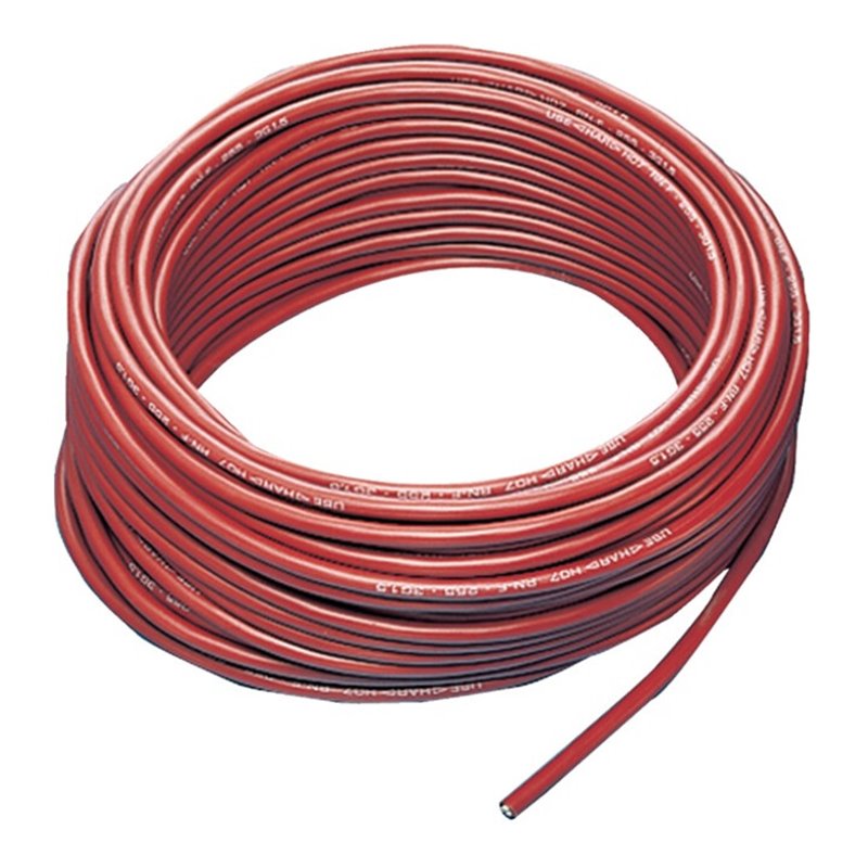 Gummileitung 450/750 V 50m H07RN-F 3x1,5 mm² rot