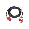 CEE-Verlängerung m.Phasenwender 32 A 400 V 25m H07RN-F 5x4 mm² schwarz IP44