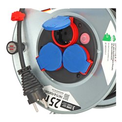 Garant S IP44 Kabeltrommel 25m AT-N05V3V3-F 3G1,5 schwarz