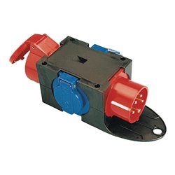 Kompaktverteiler CEE-16 A,5-polig 1xCEE 16 A,2x230V