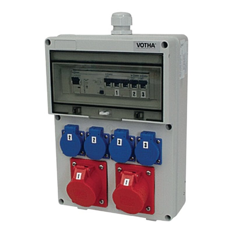 Wandstromverteiler Ku. m.FI 40A 1xCEE 32A/1xCEE 16A/400V