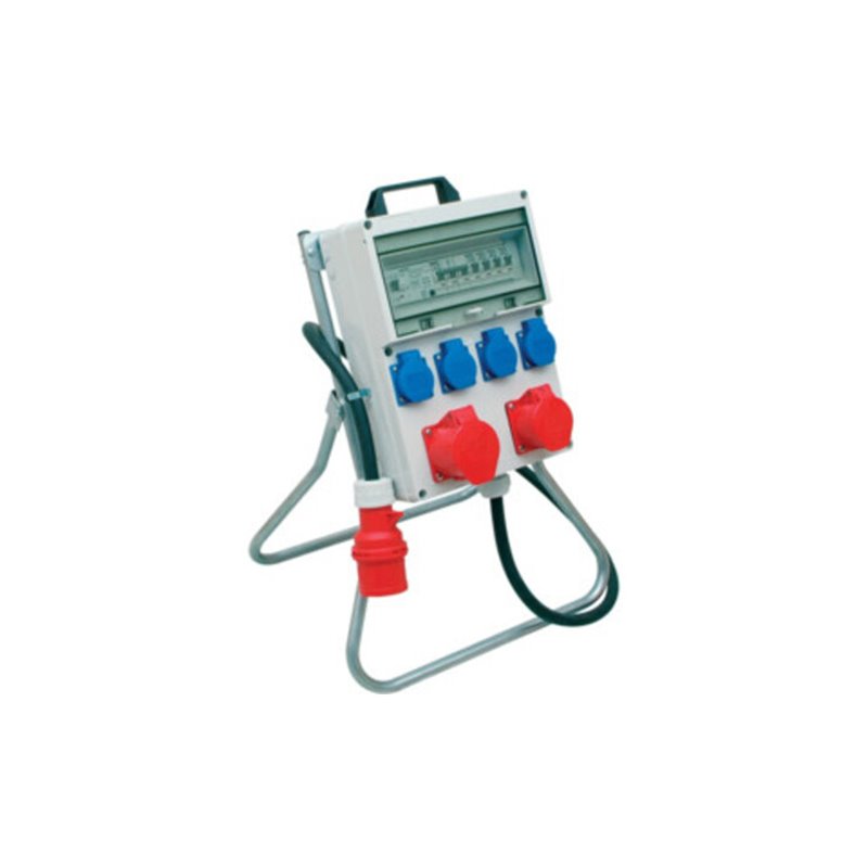 Kunststoffstandstromverteiler CEE-32 A,5-polig 1xCEE 32 A,1xCEE 16 A,4x230V