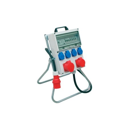 Kunststoffstandstromverteiler CEE-32 A,5-polig 1xCEE 32 A,1xCEE 16 A,4x230V