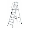 MUNK Aluminium-Stufenstehleiter einseitig begehbar