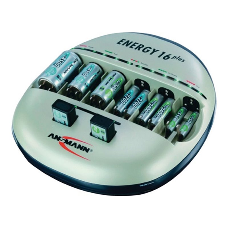 Akkuladegerät f.max.16Akkus Schnellladung ANSMANN o.Akkus