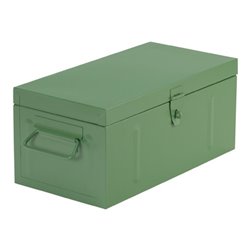 Werkzeugkoffer Stahlblech 910x530x430 mm m.Kleinteileeinsatz grün RAL 6011