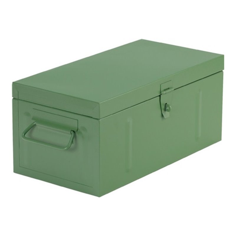 Werkzeugkoffer Stahlblech 910x530x430 mm m.Kleinteileeinsatz grün RAL 6011