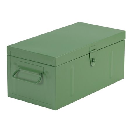 Werkzeugkoffer Stahlblech 910x530x430 mm m.Kleinteileeinsatz grün RAL 6011