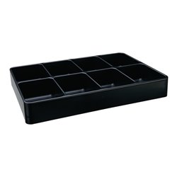 Eins.LOGS 130 H48xB338xT238mm Ku.schwarz 8-fach LOGS