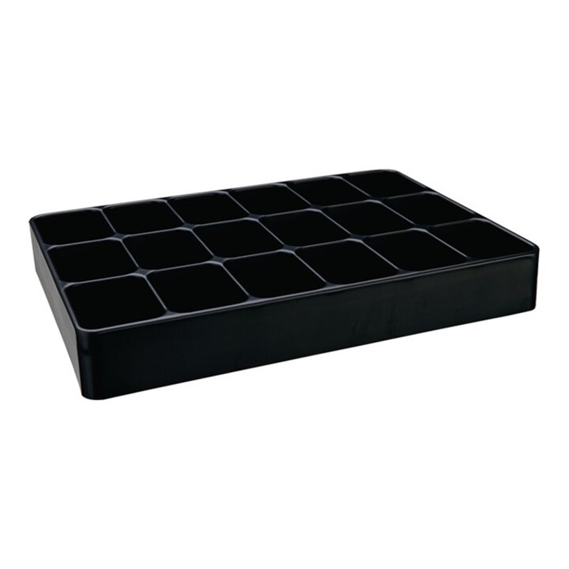 Eins.LOGS 136 H48xB338xT238mm Ku.schwarz 18-fach LOGS