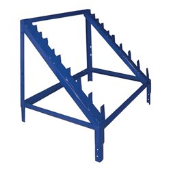 Gewindestangenaufsatz LOGS 60 H600xB540xT390mm blau RAL 5022 LOGS