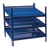 Regalelement LOGS 20 H520xB540xT390mm blau RAL 5022 m.Rasterstanzung 3 Fbd.LOGS