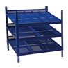 Regalelement LOGS 20 H520xB540xT390mm blau RAL 5022 m.Rasterstanzung 3 Fbd.LOGS