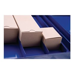 Regalelement LOGS 20 H520xB540xT390mm blau RAL 5022 m.Rasterstanzung 3 Fbd.LOGS