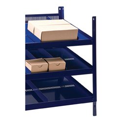 Regalelement LOGS 20 H520xB540xT390mm blau RAL 5022 m.Rasterstanzung 3 Fbd.LOGS