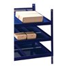 Regalelement LOGS 20 H520xB540xT390mm blau RAL 5022 m.Rasterstanzung 3 Fbd.LOGS