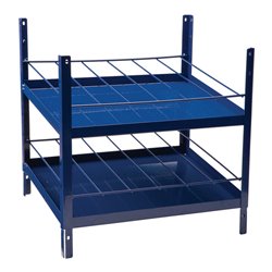 Regalelement LOGS 180 H520xB540xT390mm blau RAL 5022 2x6-reihig