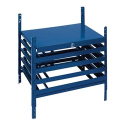 Schubladenelement LOGS 220 H520xB540xT390mm 4 Schubl.abschl.f.Kästen blau