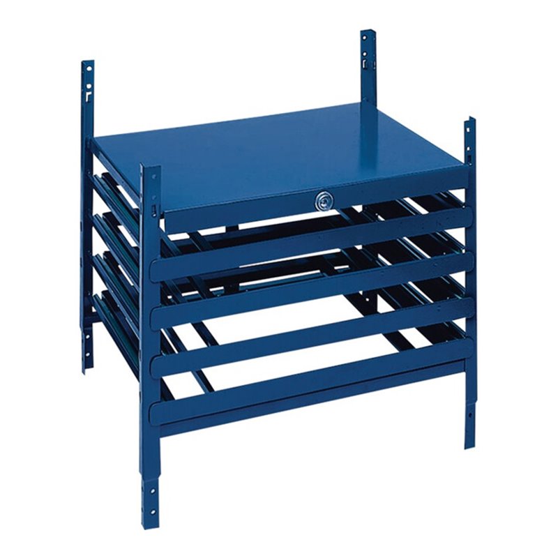 Schubladenelement LOGS 220 H520xB540xT390mm 4 Schubl.abschl.f.Kästen blau