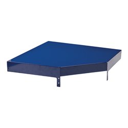 Eckdeckelement LOGS 260 H130xB540xT390mm blau RAL 5022 LOGS