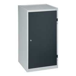 Werkzeug-/Beistellschrank H1000xB500xT500mm 2Schubl.,1BD lichtgrau/anthrazitgrau