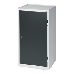 Werkzeug-/Beistellschrank H1000xB500xT500mm 1Schubl.,2BD lichtgrau/anthrazitgrau
