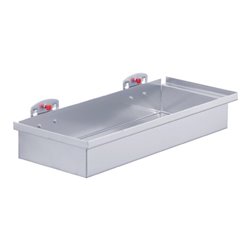 Ablagekasten H55xB320xT135mm alufarben f.Lochplatten KAPPES