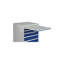Schubladenschrank H1019xB705xT736mm grau/blau 2x75,2x100,2x125,1x300mm Schubl.