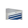 Schubladenschrank H1019xB705xT736mm grau/blau 2x75,2x100,2x125,1x300mm Schubl.