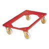 Kistenroller Trgf.250kg Polymer-Bereifung L605xB405mm ABS-Ku.rot