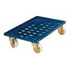 Kistenroller Trgf.250kg Polymer-Bereifung L605xB405mm ABS-Ku.blau