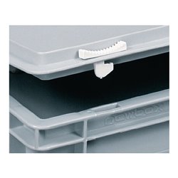 Lockweiler Kunststoffkoffer 24l PP m.1Griff L600xB400xH133mm grau stapelbar