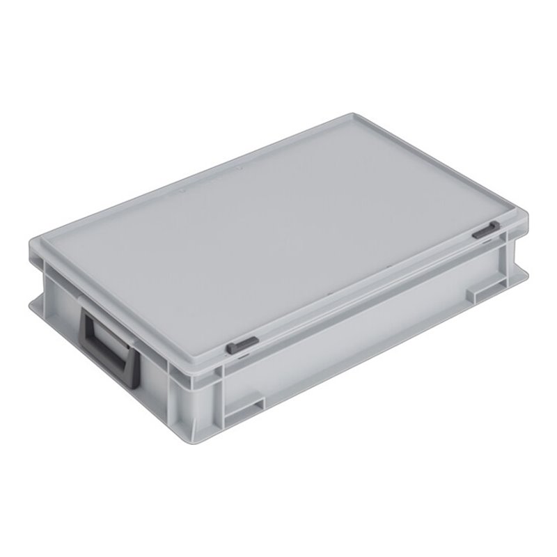 Lockweiler Kunststoffkoffer 24l PP m.2Griffen L600xB400xH133mm grau stapelbar