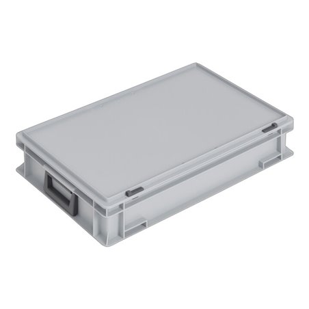 Lockweiler Kunststoffkoffer 24l PP m.2Griffen L600xB400xH133mm grau stapelbar