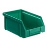 Sichtlagerkasten L160/140xB105xH75mm PS grün LA-KA-PE