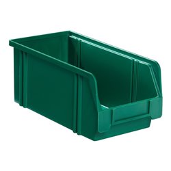 Sichtlagerkasten L350/300xB200xH200mm PS grün LA-KA-PE