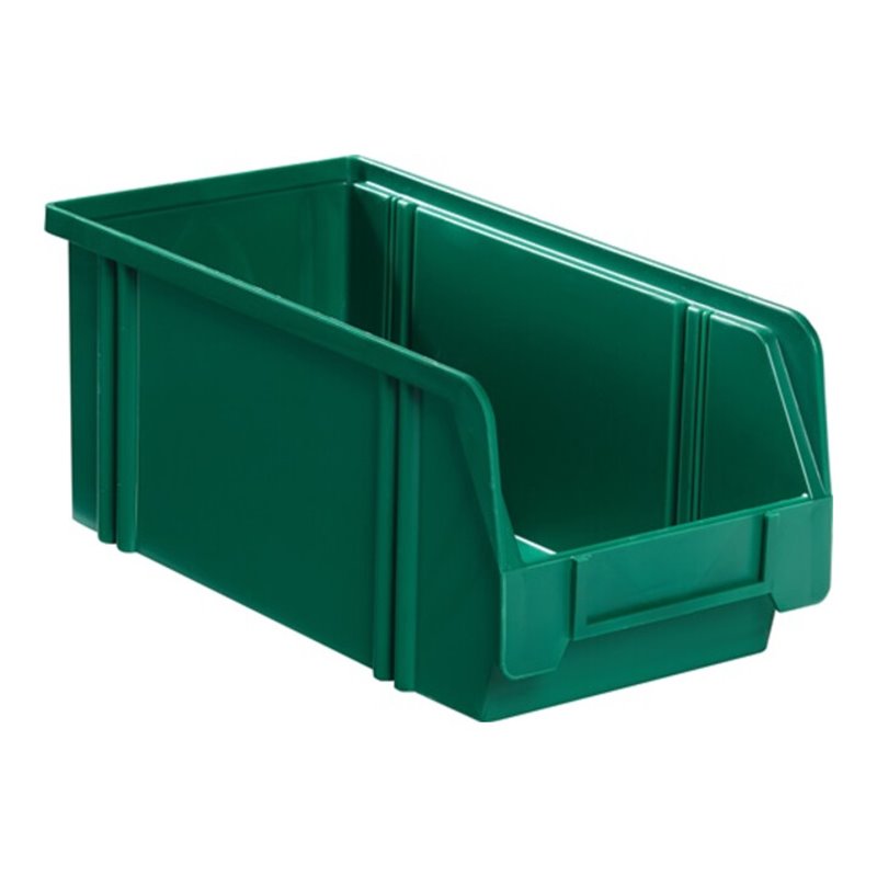 Sichtlagerkasten L350/300xB200xH200mm PS grün LA-KA-PE