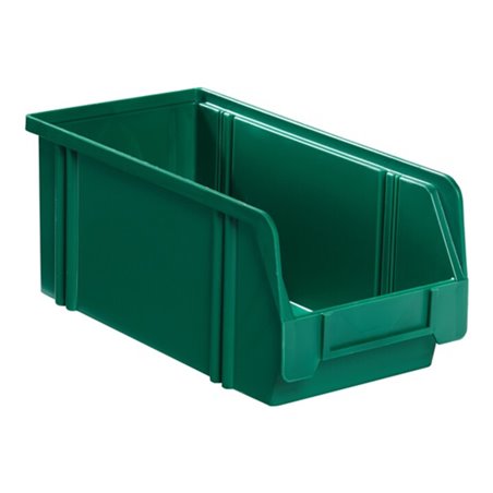 Sichtlagerkasten L350/300xB200xH200mm PS grün LA-KA-PE