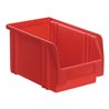 Sichtlagerkasten L230/200xB140xH130mm PS rot LA-KA-PE