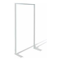 Ständerregal eins.H2010xB1010xT400mm unbestückt lichtgrau