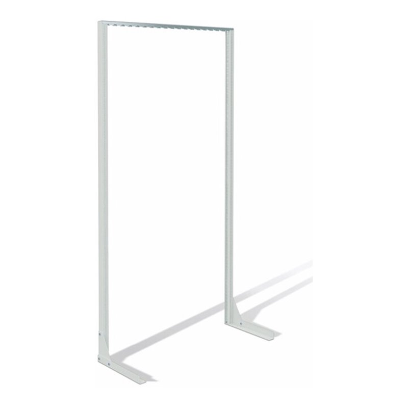 Ständerregal eins.H2010xB1010xT400mm unbestückt lichtgrau