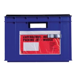 Etikettenklammernrzinkt fTransportstapelkasten/Karton