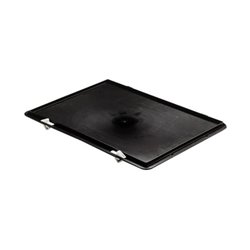 Deckel schwarz L.600xB.400mm f. Transportstapelkasten PP LA-KA-PE