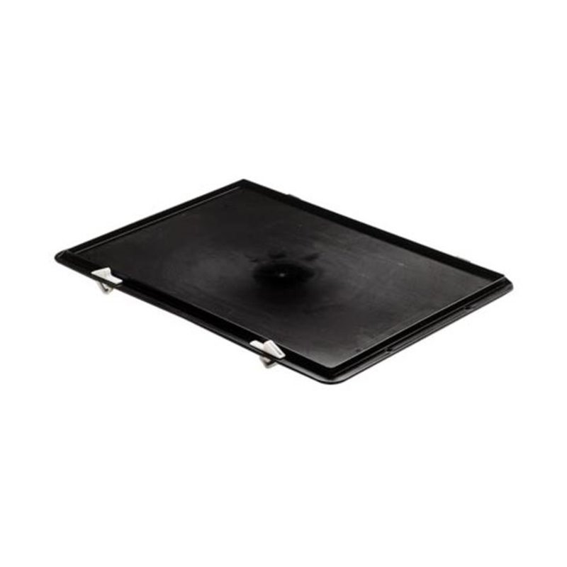 Deckel schwarz L.600xB.400mm f. Transportstapelkasten PP LA-KA-PE