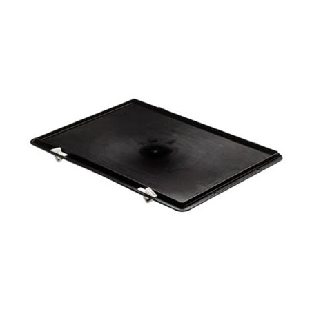 Deckel schwarz L.600xB.400mm f. Transportstapelkasten PP LA-KA-PE