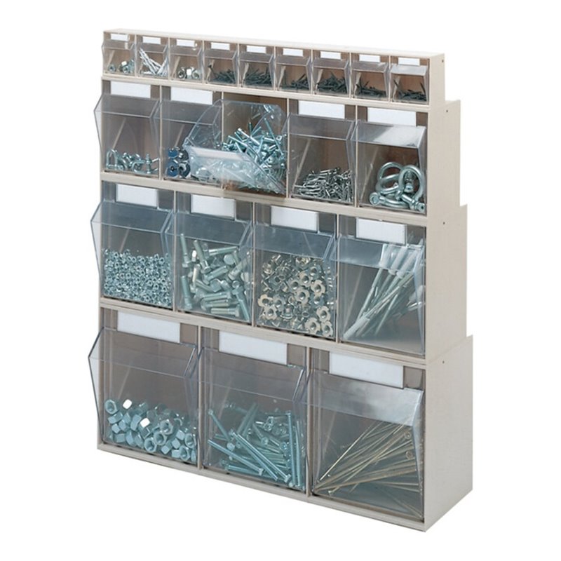 Klarsichtmagazin H207xB600xT172mm 4 x D Ku.beige LOCKWEILER